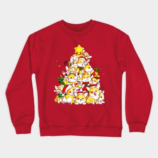 Corgi Christmas Tree Crewneck Sweatshirt